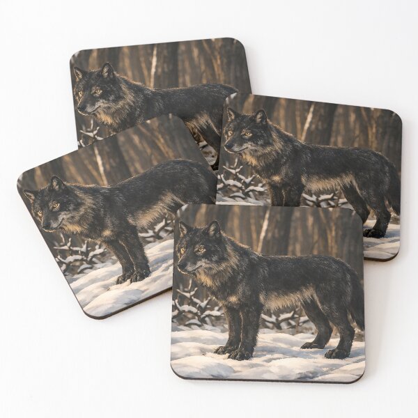 Item preview, Blackwolf in the snow designed and sold by Platshop.