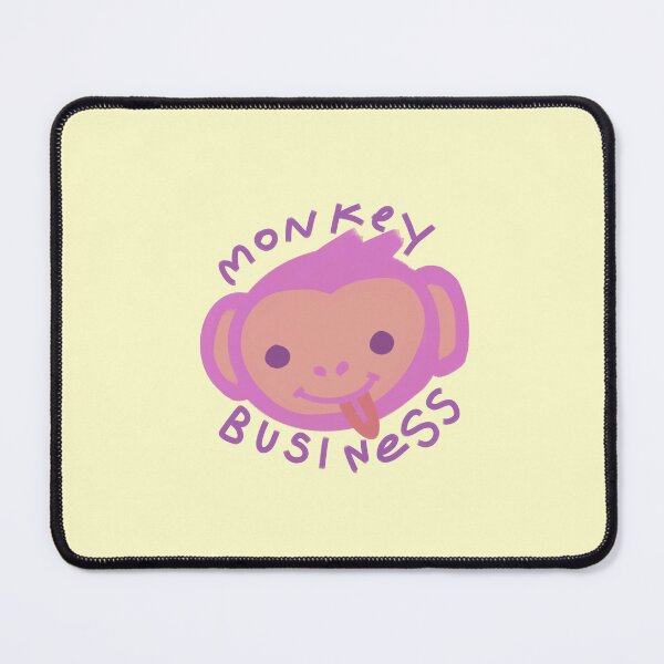 Item preview, pink monkey business tongue out designed and sold by lovebuges.