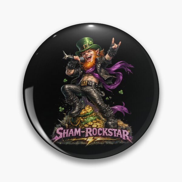 Item preview, Sham-Rock Rockstar – St. Patrick’s Day Leprechaun Rock Design designed and sold by PunchDrop.