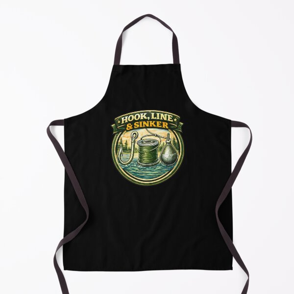 Item preview, Hook Line & Sinker – Classic Fishing Gear Design designed and sold by SVALANART.