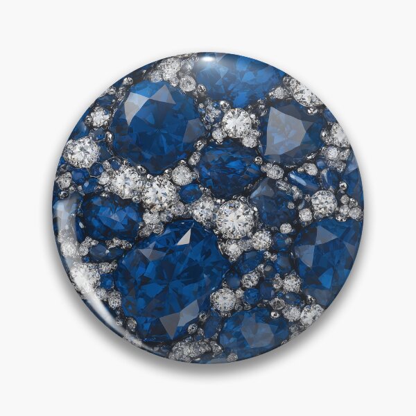 Item preview, Pave Sapphire Diamond Texture Featuring Round Cut Blue Gems, Brilliant Crystals, Jewelry Inspired Background And Sparkly Luxury designed and sold by meganohm.