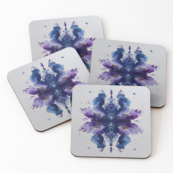 Item preview, Symmetrical Watercolor Rorschach – Jewel Tone Serenity designed and sold by EK-World.
