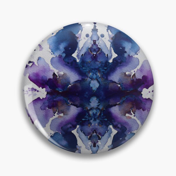 Item preview, Symmetrical Watercolor Rorschach – Jewel Tone Serenity designed and sold by EK-World.