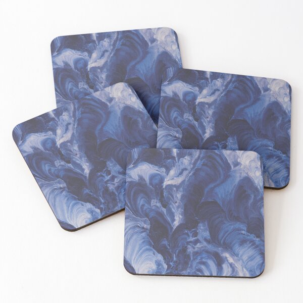 Item preview, Cobalt Tide Swirls in Deep Navy and Periwinkle designed and sold by trajeado14.