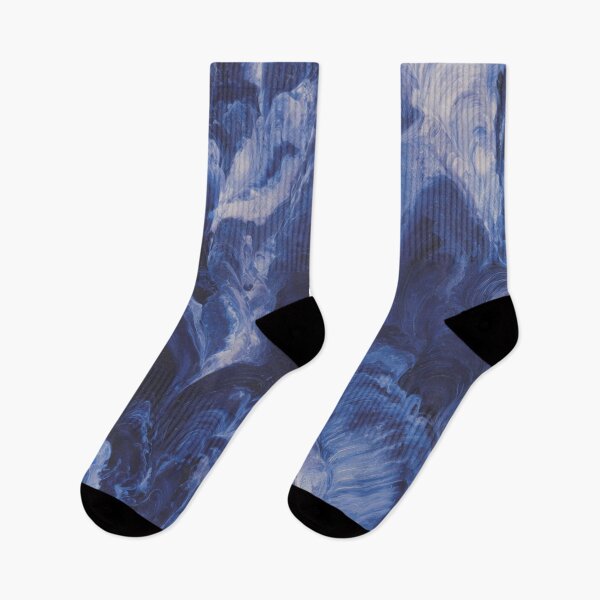 Item preview, Cobalt Tide Swirls in Deep Navy and Periwinkle designed and sold by trajeado14.