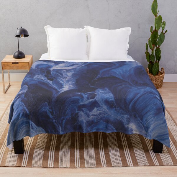Item preview, Cobalt Tide Swirls in Deep Navy and Periwinkle designed and sold by trajeado14.