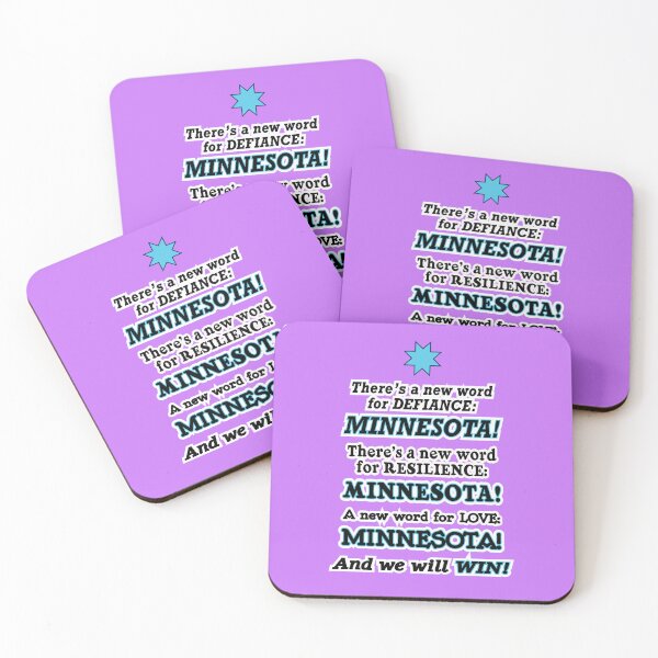 Item preview, There’s a new word for defiance Minnesota, purple background designed and sold by mntimg.
