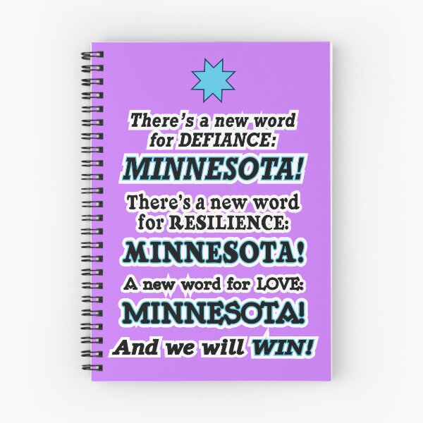 Item preview, There’s a new word for defiance Minnesota, purple background designed and sold by mntimg.