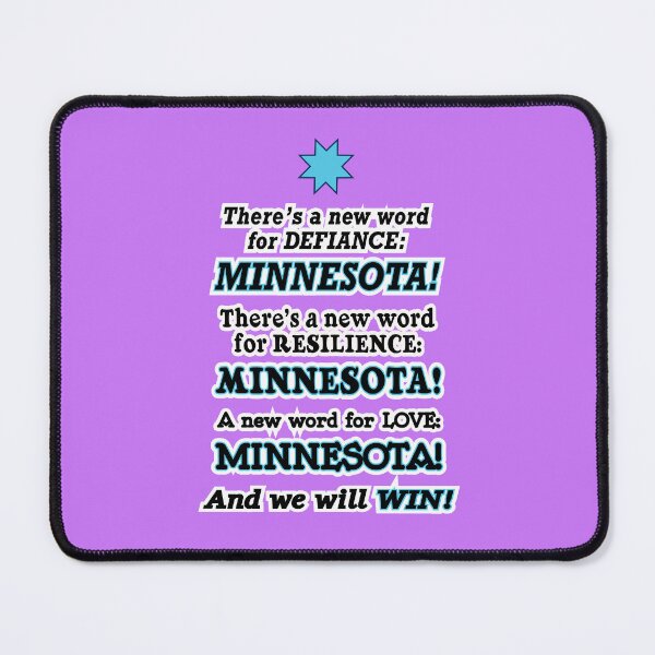 Item preview, There’s a new word for defiance Minnesota, purple background designed and sold by mntimg.