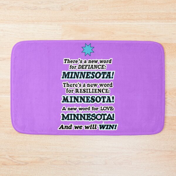 Item preview, There’s a new word for defiance Minnesota, purple background designed and sold by mntimg.