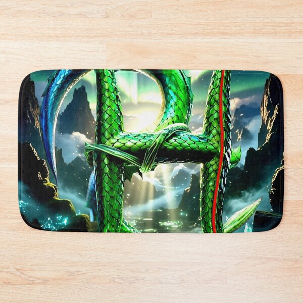 Item preview, Emerald Dragon - Fantasy Serpent Monogram designed and sold by StickBuAndii.