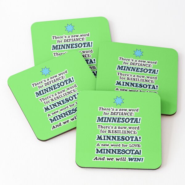 Item preview, There’s a new word for defiance Minnesota, green background designed and sold by mntimg.