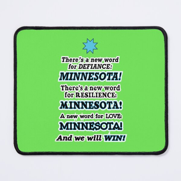 Item preview, There’s a new word for defiance Minnesota, green background designed and sold by mntimg.
