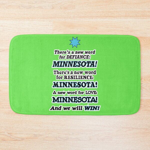 Item preview, There’s a new word for defiance Minnesota, green background designed and sold by mntimg.