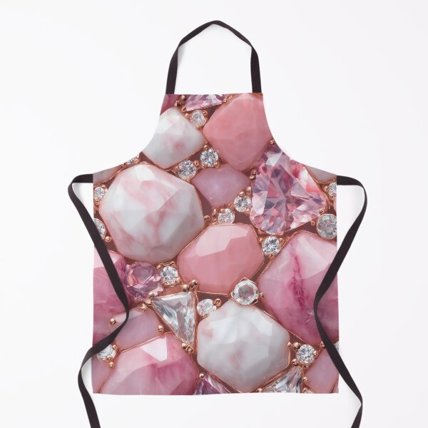 Item preview, Pink White Gemstone Rose Gold Jewelry Pattern With Quartz, Blush Crystals, Diamond Accents, Soft Glam Shine And Elegant Luxury designed and sold by meganohm.