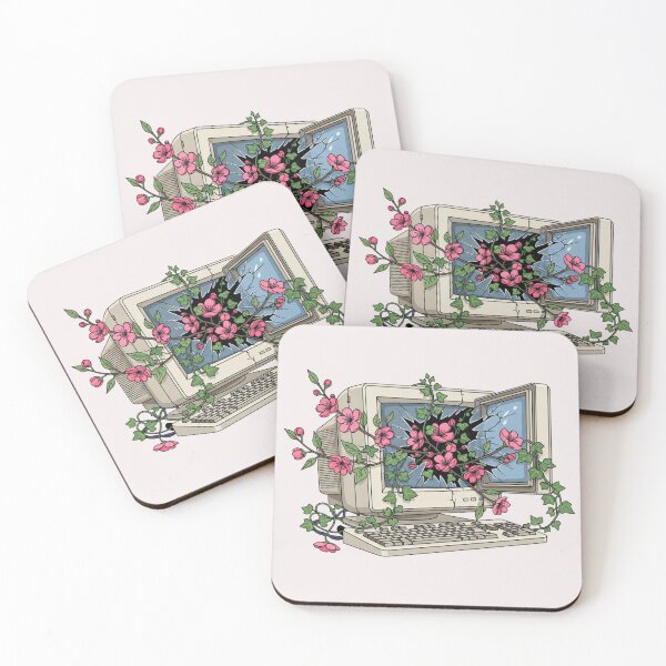 Item preview, Digital Detox Garden - Retro Computer with Cherry Blossoms designed and sold by Design_Your_Day.