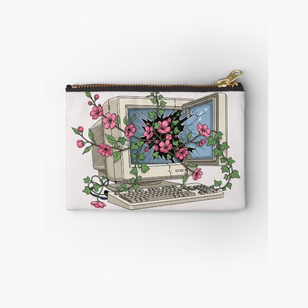 Item preview, Digital Detox Garden - Retro Computer with Cherry Blossoms designed and sold by Design_Your_Day.