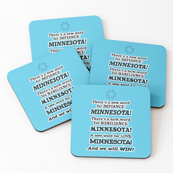 Item preview, There’s a new word for defiance Minnesota, blue background designed and sold by mntimg.
