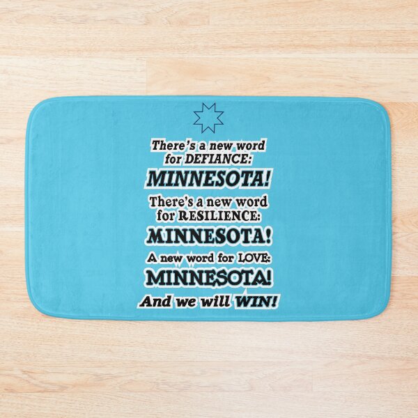 Item preview, There’s a new word for defiance Minnesota, blue background designed and sold by mntimg.
