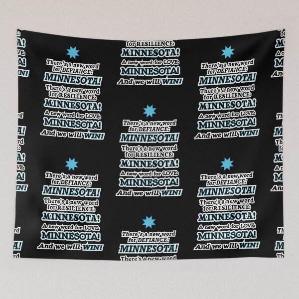 Item preview, There’s a new word for defiance Minnesota, black background designed and sold by mntimg.