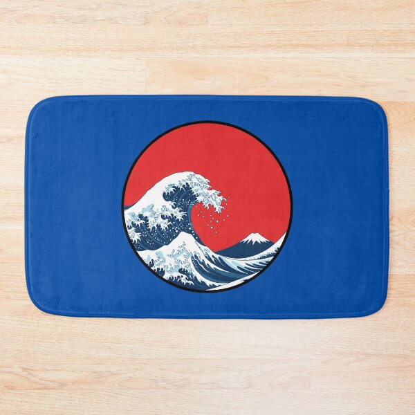 Item preview, Rising Sun Tempest – Japanese Ocean Wave and Mount Fuji  designed and sold by T7xDesigns.