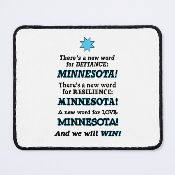 Item preview, There’s a new word for defiance Minnesota, white background designed and sold by mntimg.