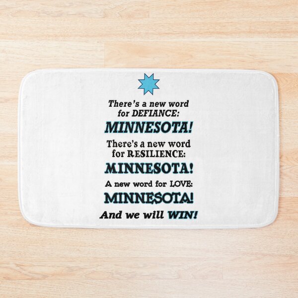 Item preview, There’s a new word for defiance Minnesota, white background designed and sold by mntimg.