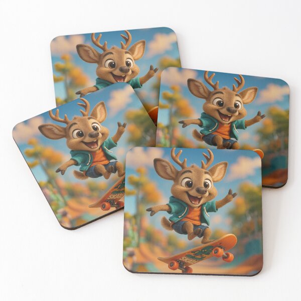 Item preview, Skater Mule Deer designed and sold by Sillytoe.