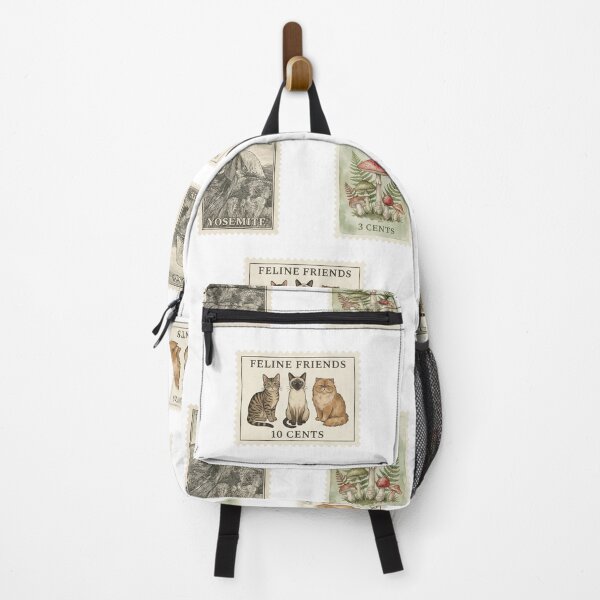 Item preview, Vintage Aesthetic Postage Stamp Set - National Parks, Botany, and Felines designed and sold by NonditStudio.