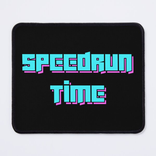 Item preview, Speedrun Time Retro Arcade Typography – Neon Gaming Text Design designed and sold by PHRASEandSTYLE.