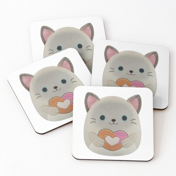 Item preview, Felton the Siamese Cat Sweet Heart Churro Kawaii Plush Art designed and sold by Tashi97.