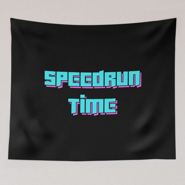 Item preview, Speedrun Time Retro Arcade Typography – Neon Gaming Text Design designed and sold by PHRASEandSTYLE.