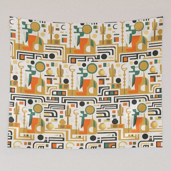 Item preview, A rhythmic Modern Mythical Pattern designed and sold by Jani-art-world.