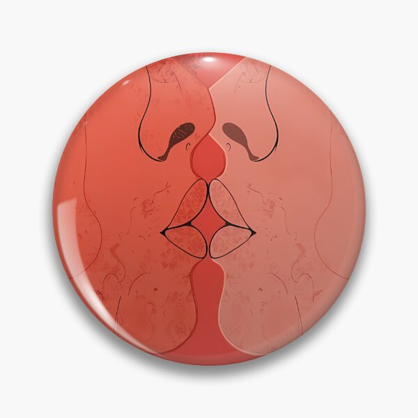 Item preview,  Artistic close-up of two lovers kissingю Valentine’s Day illustration designed and sold by AnnaTymosh.