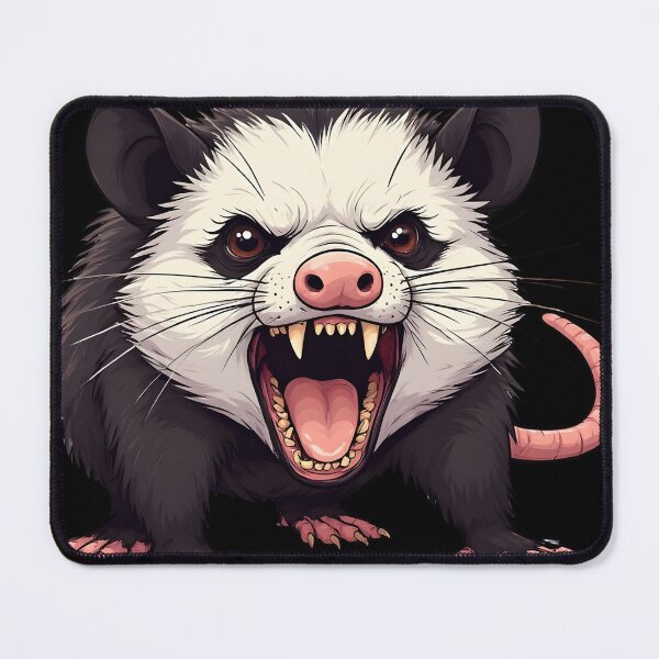 Item preview, Angry Possum Illustration – Fierce Wild Opossum designed and sold by Karolina’s Cozy Creations.