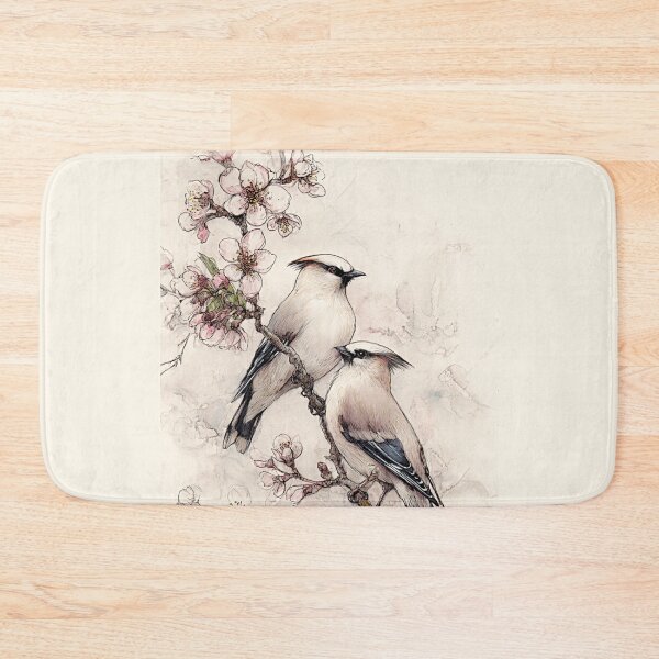 Item preview, Whispers of Spring : Bombycilla garrulus Bohemian waxwing designed and sold by Helios Be. Lavsh.