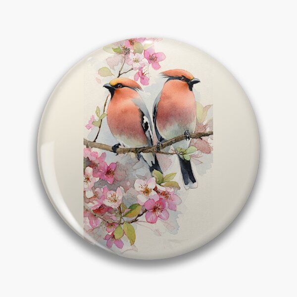 Item preview, Whispers of Spring : Bombycilla garrulus Bohemian waxwing #1 designed and sold by Helios Be. Lavsh.