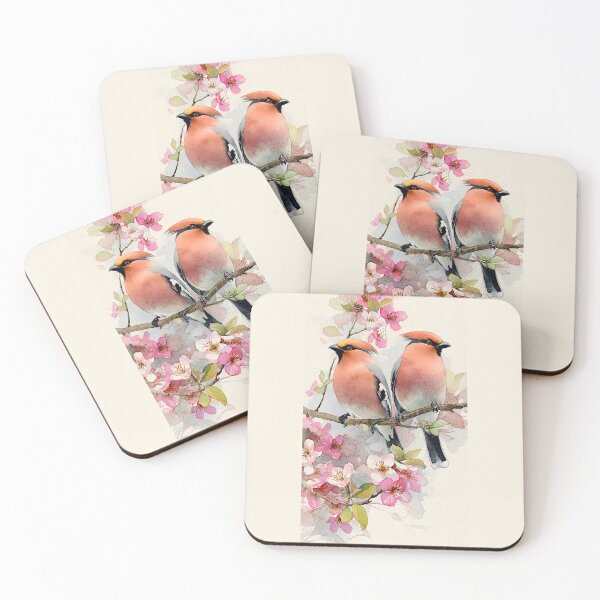 Item preview, Whispers of Spring : Bombycilla garrulus Bohemian waxwing #1 designed and sold by Helios Be. Lavsh.