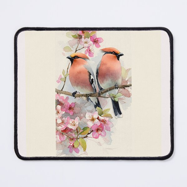 Item preview, Whispers of Spring : Bombycilla garrulus Bohemian waxwing #1 designed and sold by Helios Be. Lavsh.