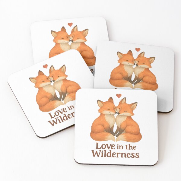 Item preview, Love in the Wilderness – Romantic Fox Valentine Nature Design designed and sold by SVALANART.