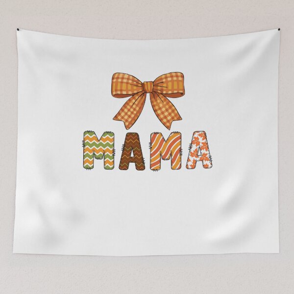 Item preview, Mama Bow Typography Cute Pattern Lettering Fall Pattern Style designed and sold by MuniraWearify.