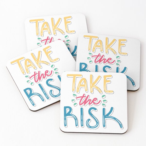 Item preview, Take The Risk Motivational Quote Design, Inspirational Typography, Positive Mindset Graphic, Bold Lettering Art, Daily Motivation Gift designed and sold by ZYNORAworld.