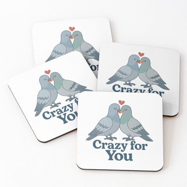 Item preview, Crazy for You – Love Birds Valentine Romantic Design designed and sold by SVALANART.