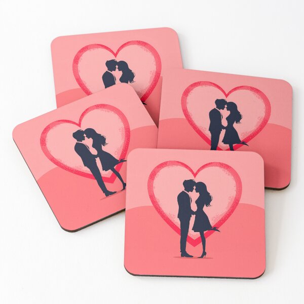 Item preview, Artistic close-up of two lovers kissing Valentine’s Day illustration designed and sold by AnnaTymosh.