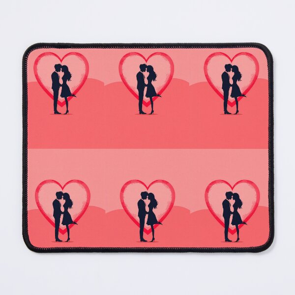 Item preview, Artistic close-up of two lovers kissing Valentine’s Day illustration designed and sold by AnnaTymosh.