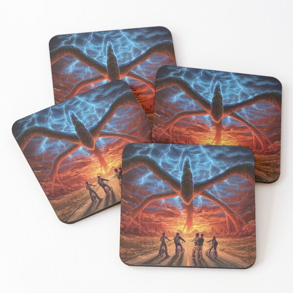 Item preview, Giant Shadow Monster - Dark Red Sky Horror Art designed and sold by OMG DSGN.