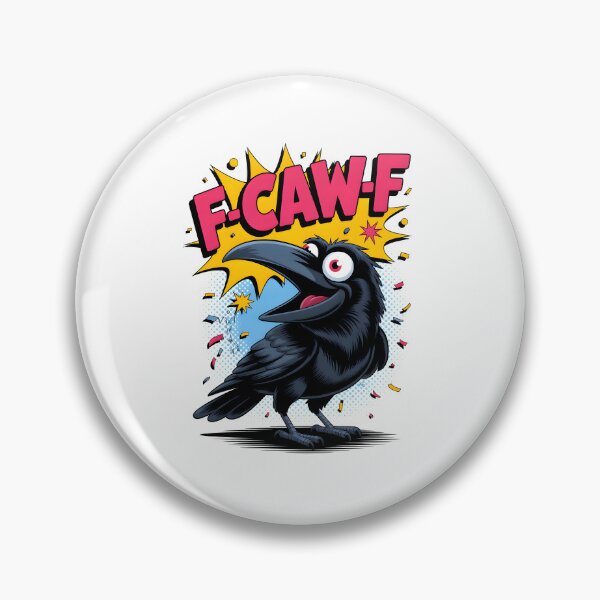 Item preview, F-CAW-F Comic Funny Crow Pop Art With Bold Comic Style designed and sold by MuniraWearify.