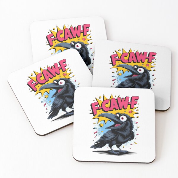 Item preview, F-CAW-F Comic Funny Crow Pop Art With Bold Comic Style designed and sold by MuniraWearify.