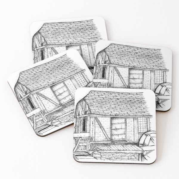 Item preview, Stippled Water Mill - Heritage in Ink designed and sold by wbhny.