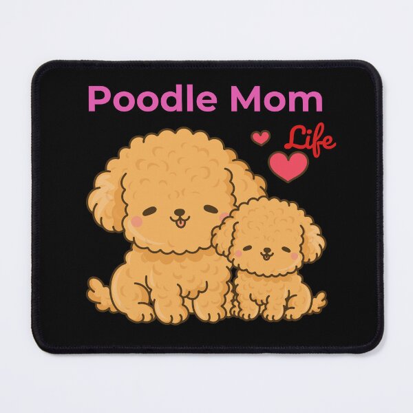 Item preview, Poodle Mom Life Cute Illustration – Adorable Dog Mom Gift Design designed and sold by Graphizia.